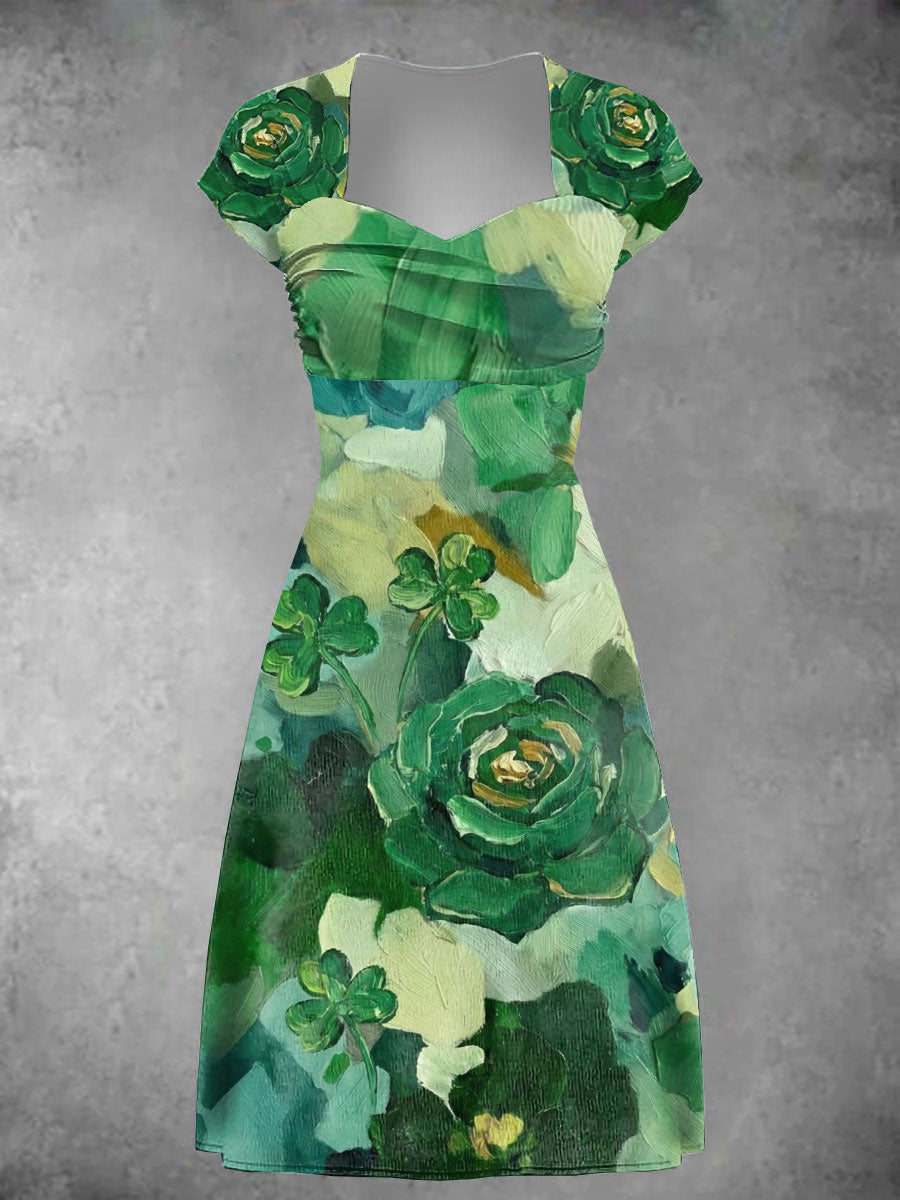 Women St. Patrick's Day Printed Casual Dress