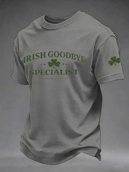 Mäns St. Patrick's Day tryckt Casual T-shirt