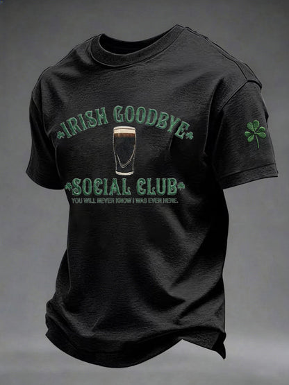 Mäns St. Patrick's Day tryckt Casual T-shirt