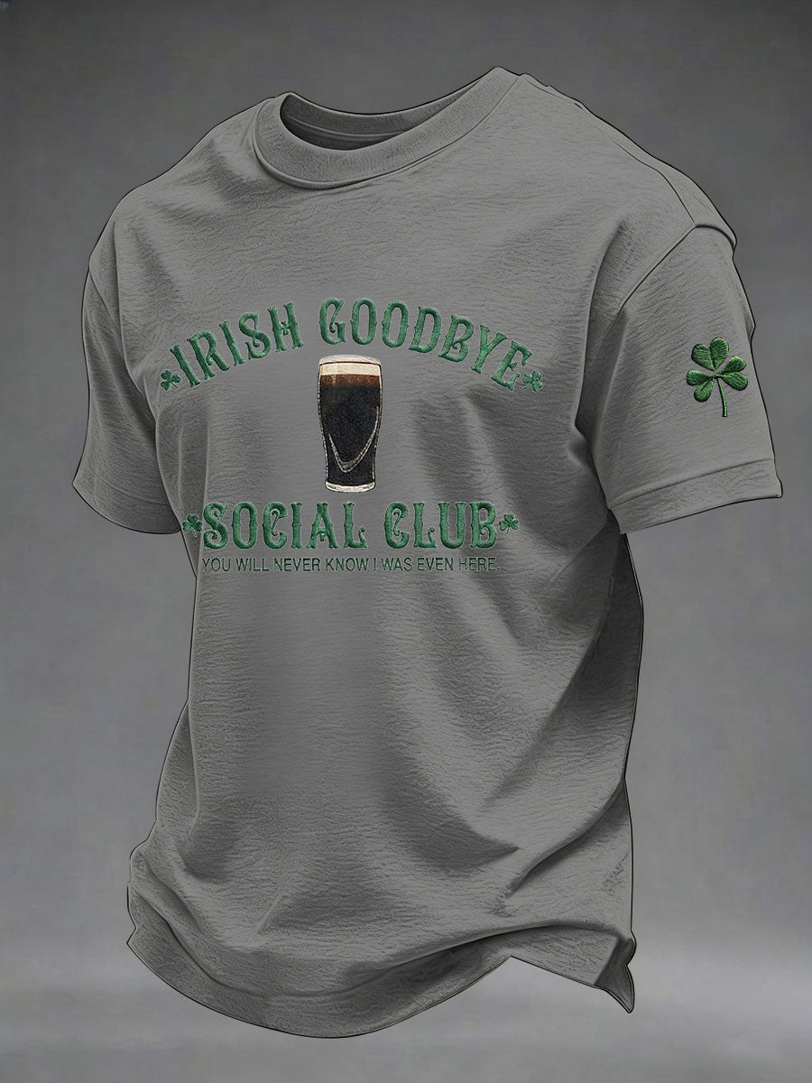 Mäns St. Patrick's Day tryckt Casual T-shirt