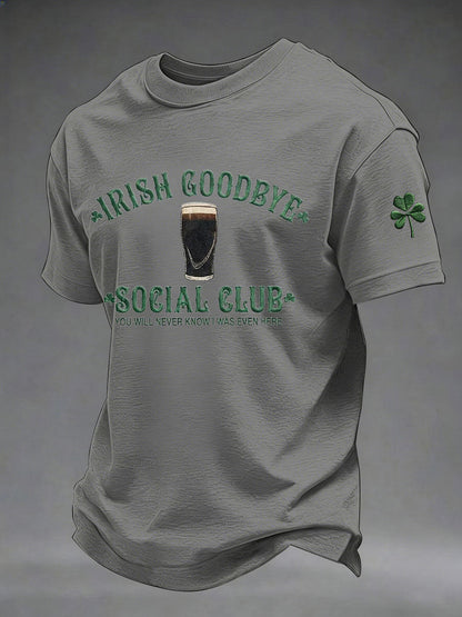 Mäns St. Patrick's Day tryckt Casual T-shirt