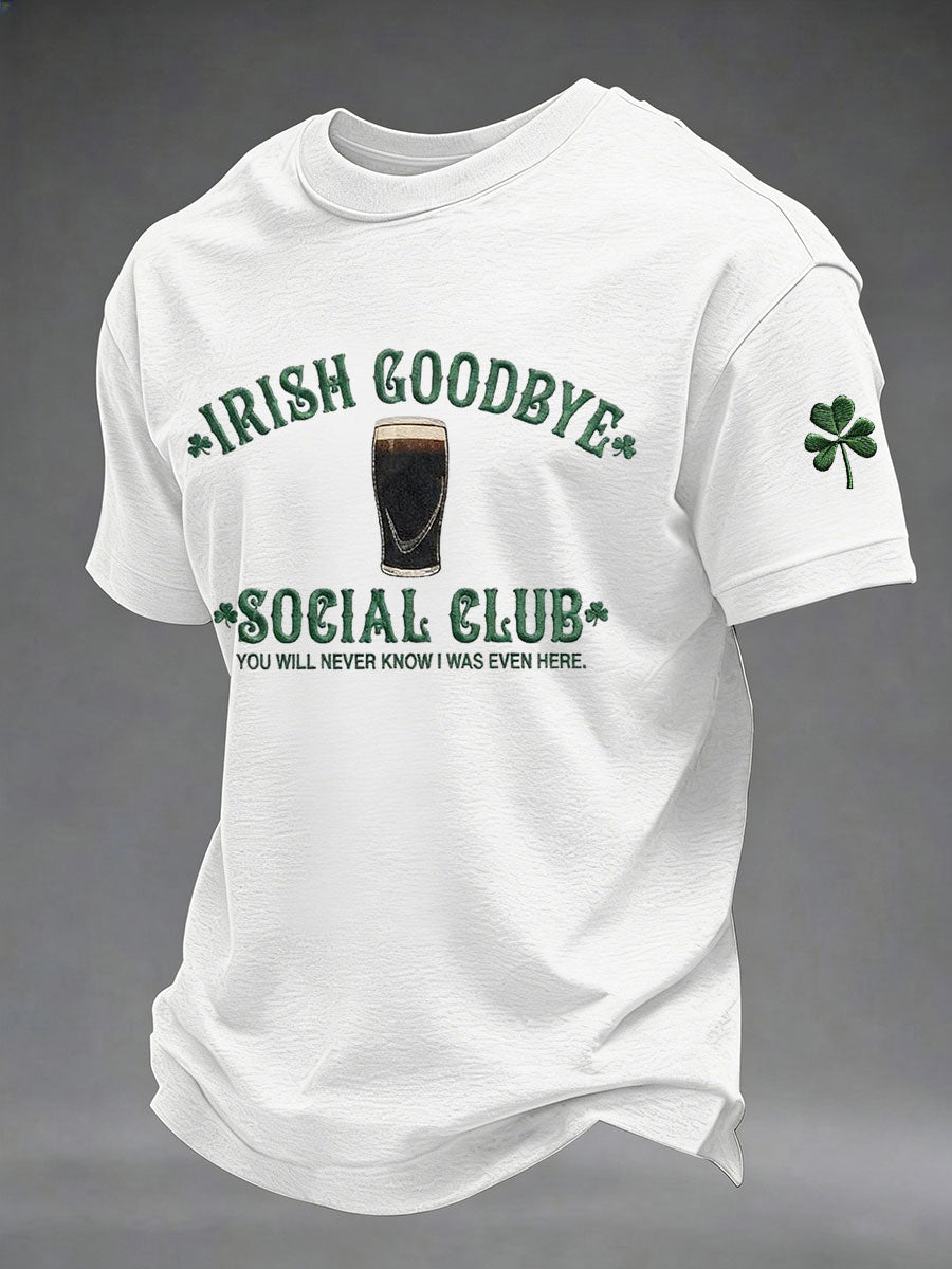 Mäns St. Patrick's Day tryckt Casual T-shirt