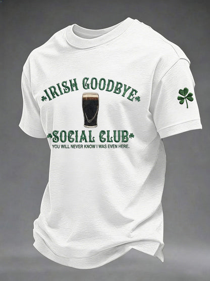 Mäns St. Patrick's Day tryckt Casual T-shirt