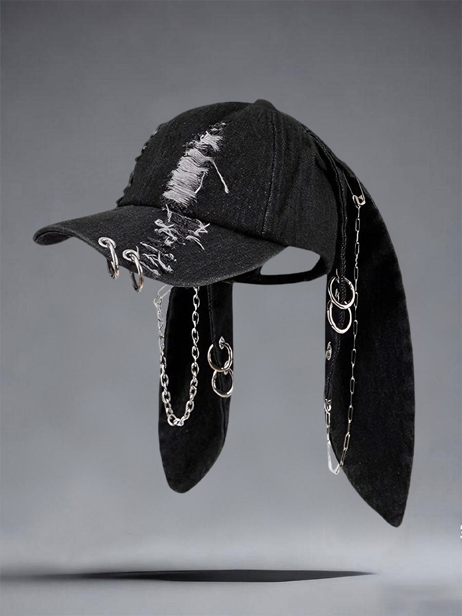 Kvinnors kanin Cowboy rippade hattar