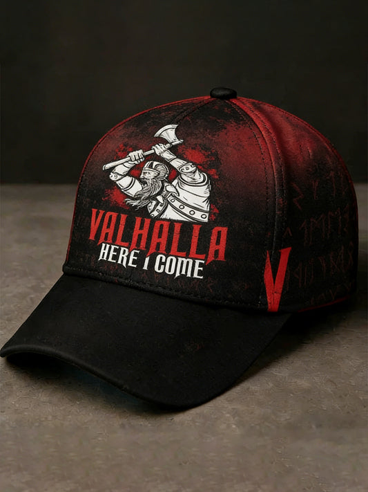 Unisex Viking-style Valhalla print hat
