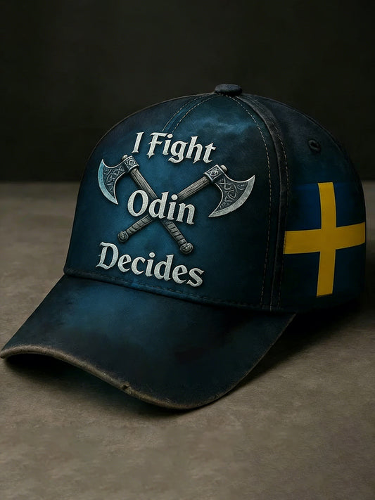 I fight Odin decides Viking Sweden hat