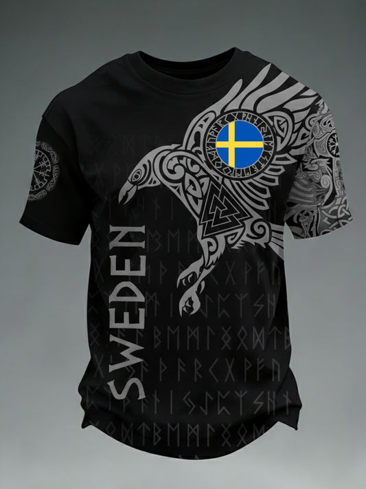 Men's Viking Sweden Printed T-Shirt