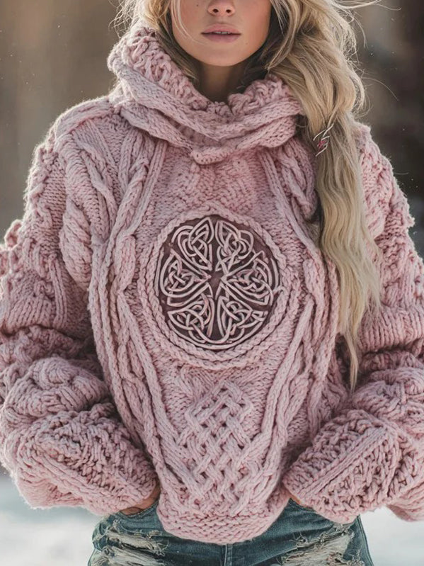 Women's Celtic Knot Tree of Life Casual Hooded Sweatshirts