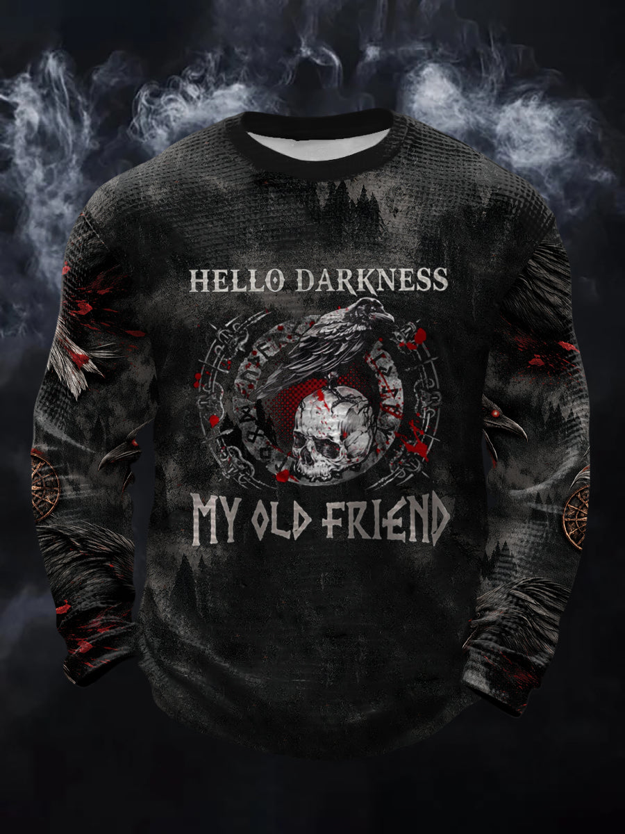 Lord's hello darkness My old friend Waffle Long Sleeve T-shirt