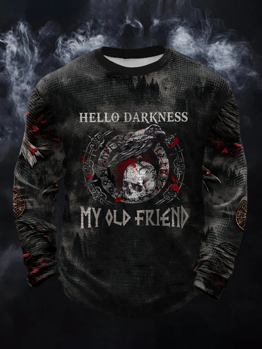 Lord's hello darkness My old friend Waffle Long Sleeve T-shirt