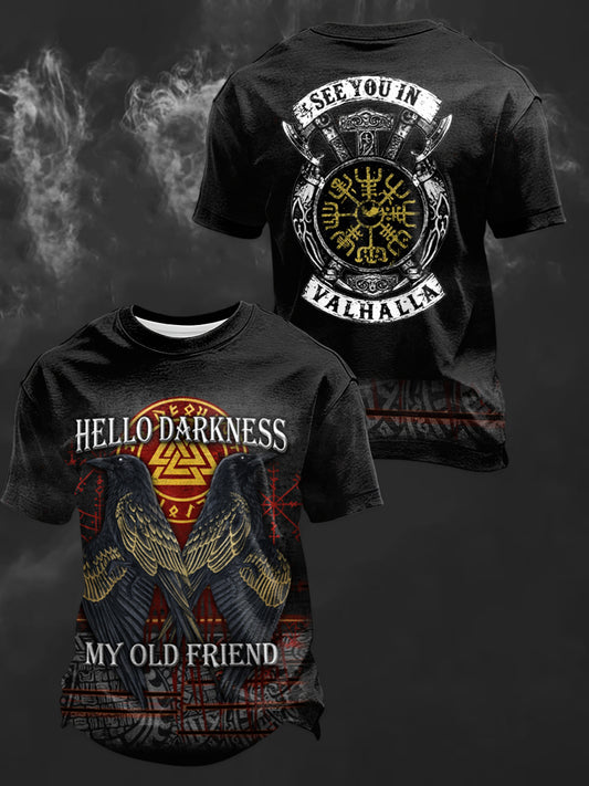 Lord's hello darkness My old friend Print Short Sleeves T-shirt