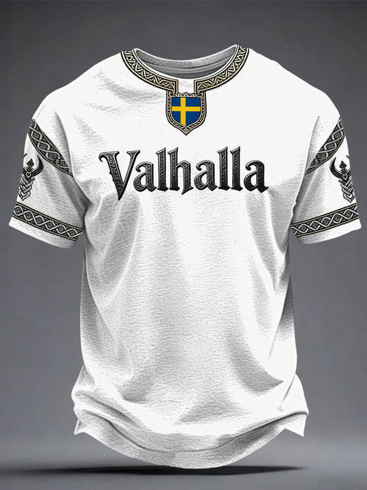 Men's sweater in Swedish Viking style with Valhalla motif