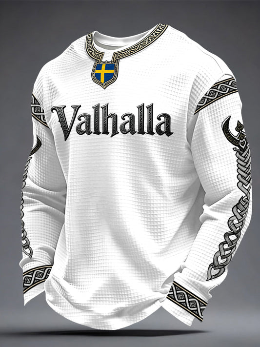 Men's Swedish Viking-style Valhalla Waffle Top