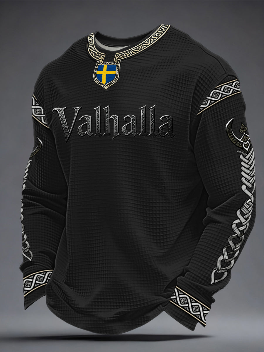 Men's Swedish Viking-style Valhalla Waffle Top