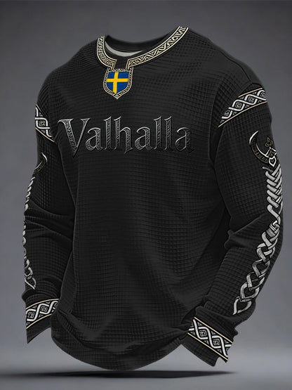 Men's Swedish Viking-style Valhalla Waffle Top