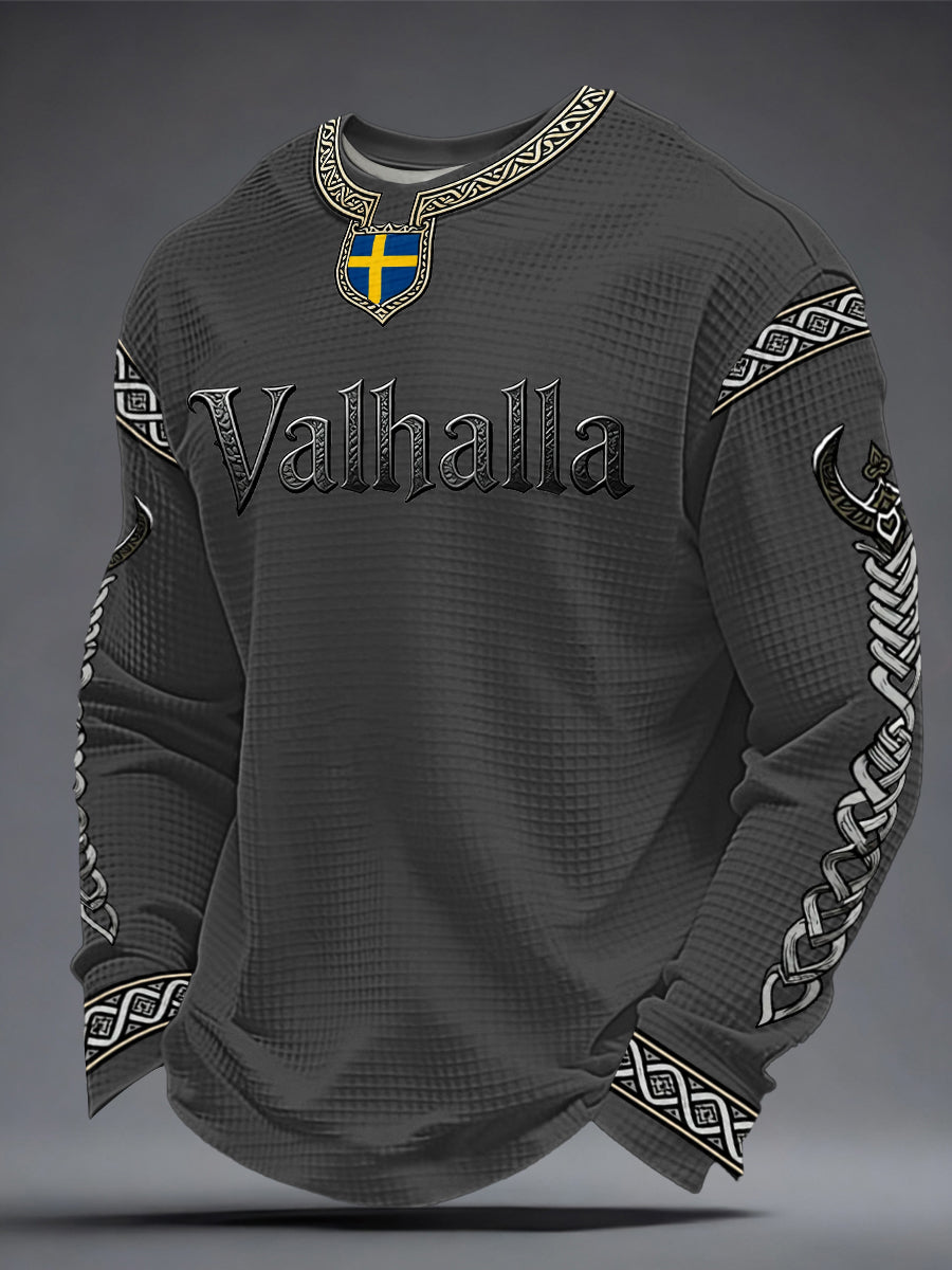 Men's Swedish Viking-style Valhalla Waffle Top