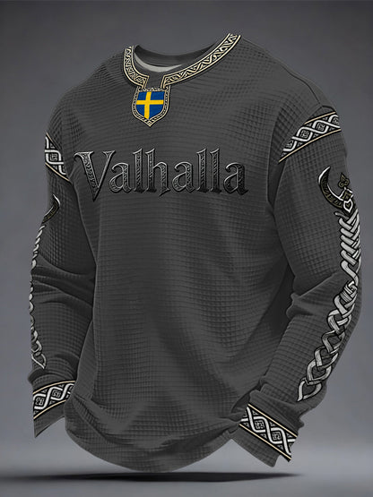 Men's Swedish Viking-style Valhalla Waffle Top