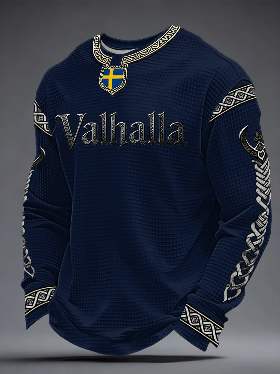 Men's Swedish Viking-style Valhalla Waffle Top
