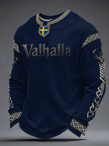 Men's Swedish Viking-style Valhalla Waffle Top