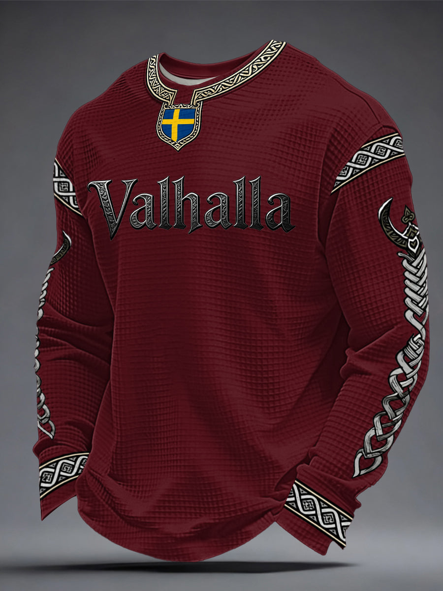 Men's Swedish Viking-style Valhalla Waffle Top