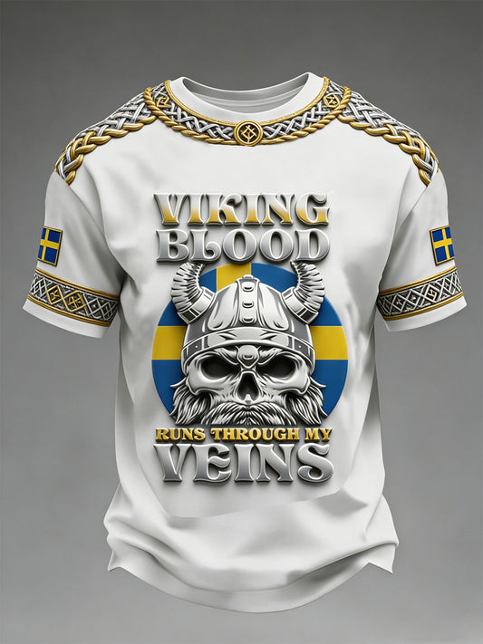 Men's jumper with Swedish Viking motif