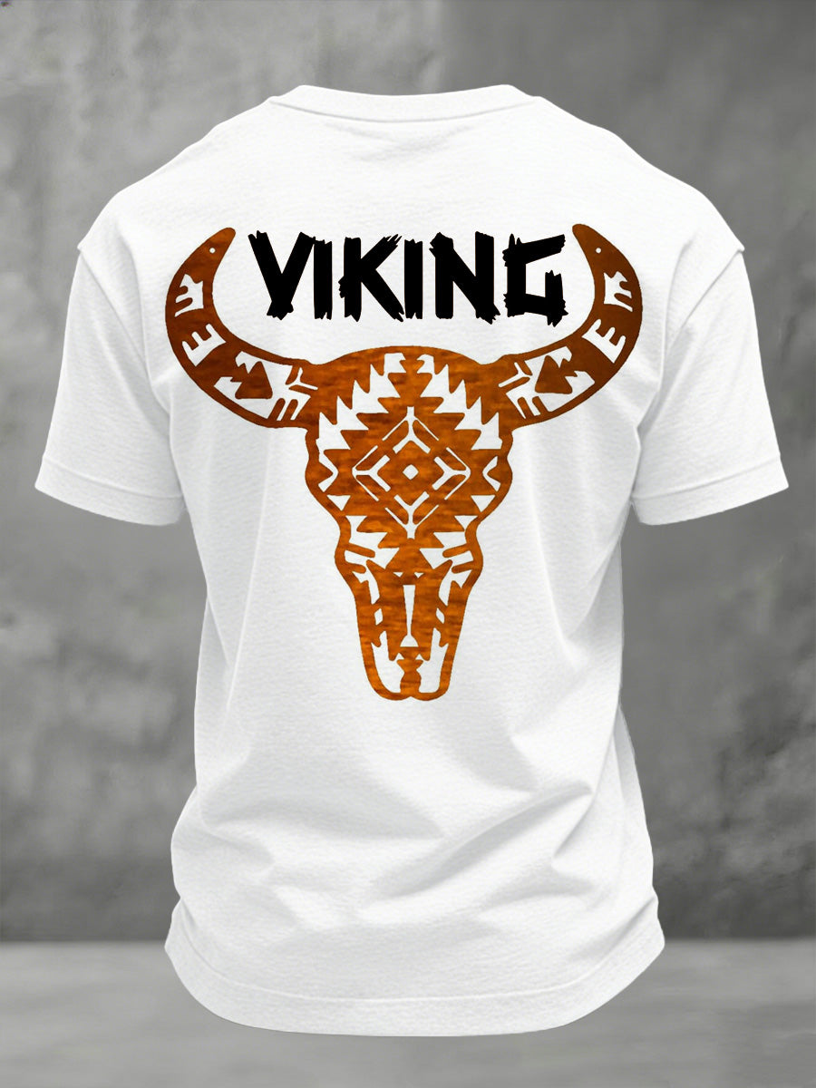 Men's sweatshirt with Swedish Viking motif and print