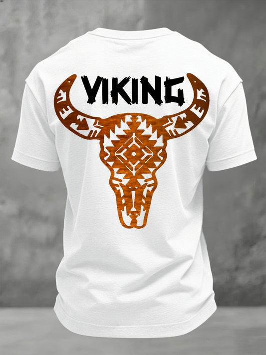 Men's sweatshirt with Swedish Viking motif and print