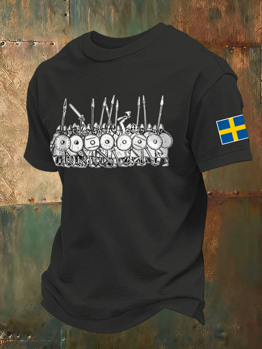 Lord's Swedish Viking-themed Printed T-shirt