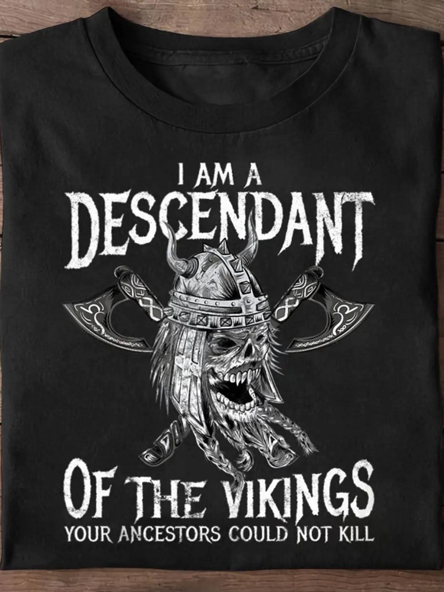 Kvinnors svenska Viking Tryck T-shirt