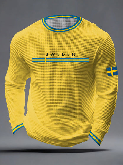 Herrkläder Svensk konst Våffeltröja