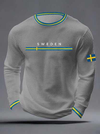 Herrkläder Svensk konst Våffeltröja