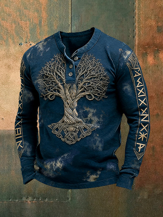 Viking Henry Collar Long Sleeve T-shirt