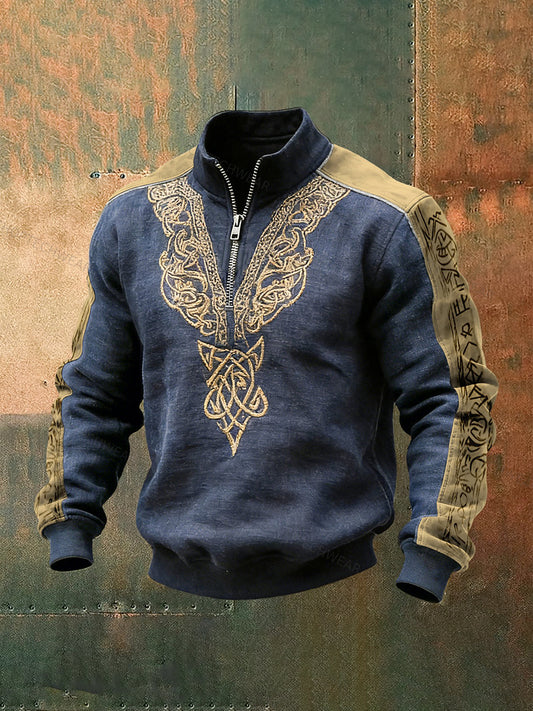 Men's Viking jumper with zip