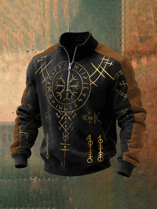 Men's Viking jumper with a zip