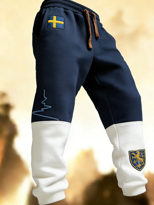 Mr. Retro Viking Swedish Flag Badge Cottage Doors