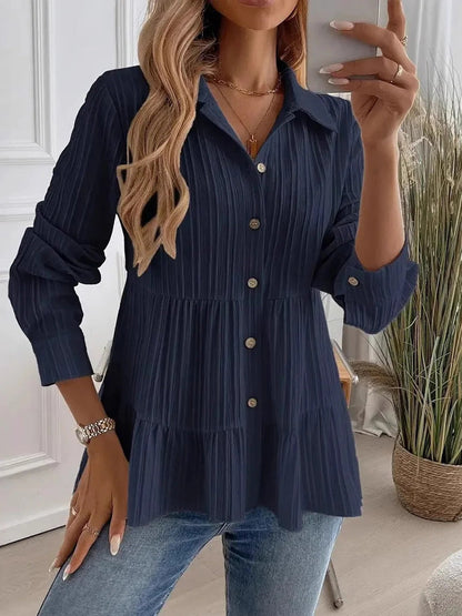 Kvinnors Casual Elegant Solid färg tröja