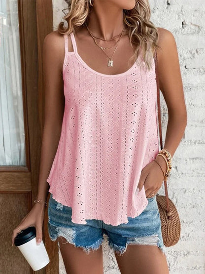 Kvinnor Jacquard ärmlösa Camisole