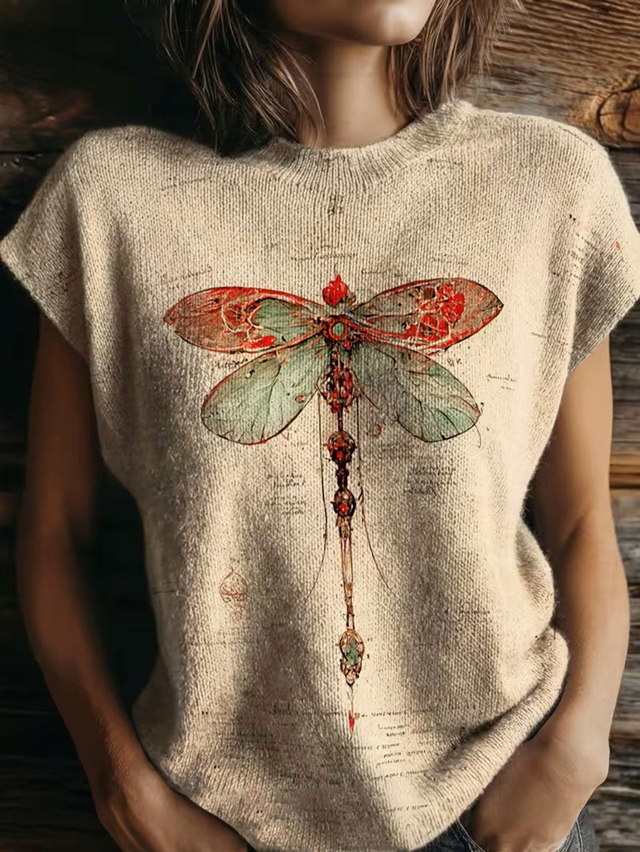 Women's Floral Art Retro Printed Top