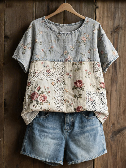 Women's Open Printed Casual Sweatshirt