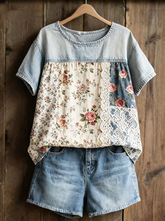 Ladies' Open Printed Casual Sweatshirt