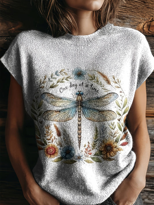Dam's floral art retro a day printed tops