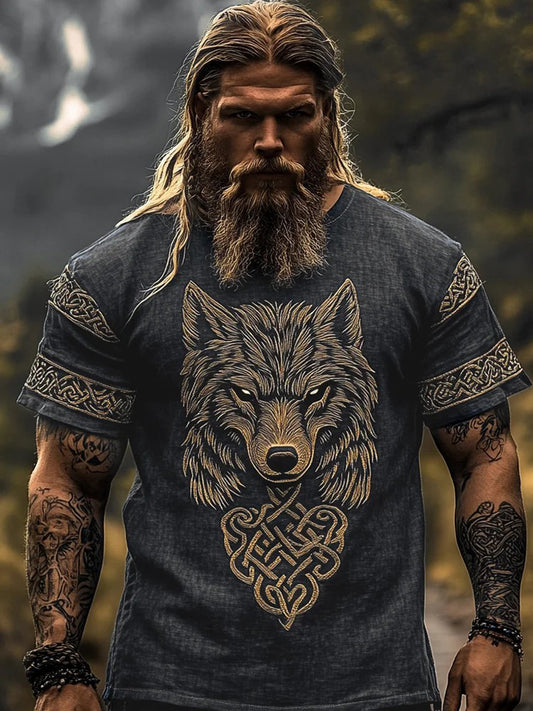Men's Viking knit with print