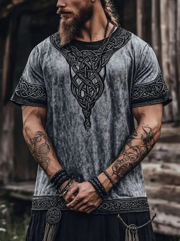 Herrvikingatricko med tryck