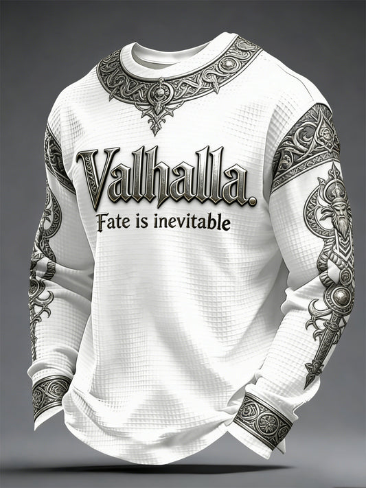 Men's Viking style jumper with Valhalla pattern