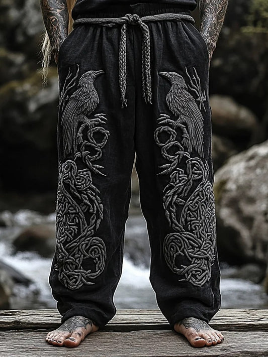 Men's Viking print trousers