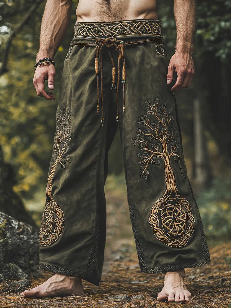 Men's Viking print trousers