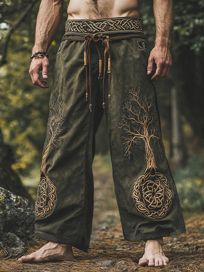 Men's Viking print trousers