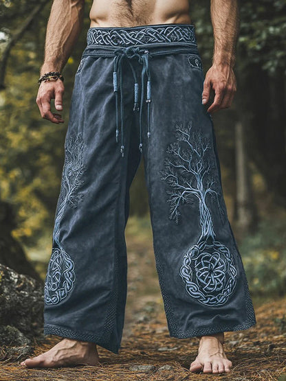 Men's Viking print trousers