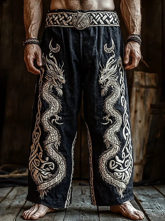 Men's Viking print trousers