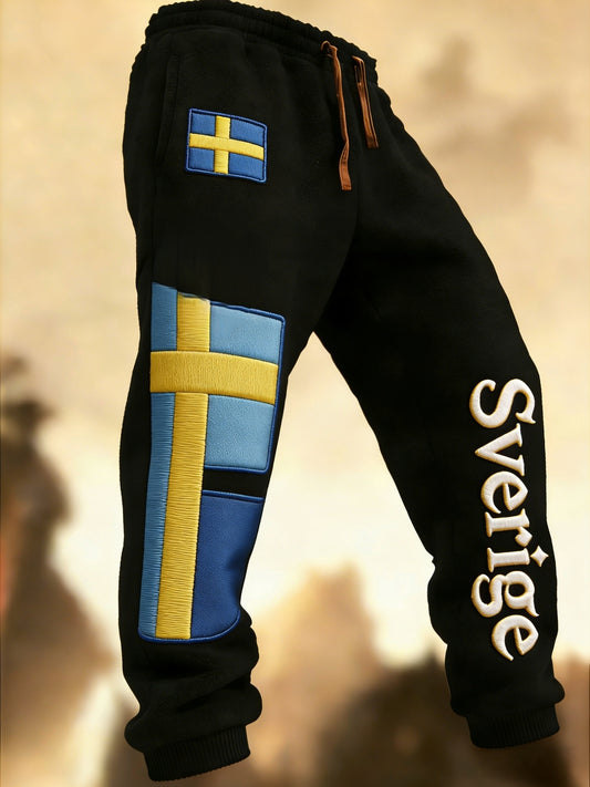Mr. Retro Viking Swedish Flag Badge Cottage Doors